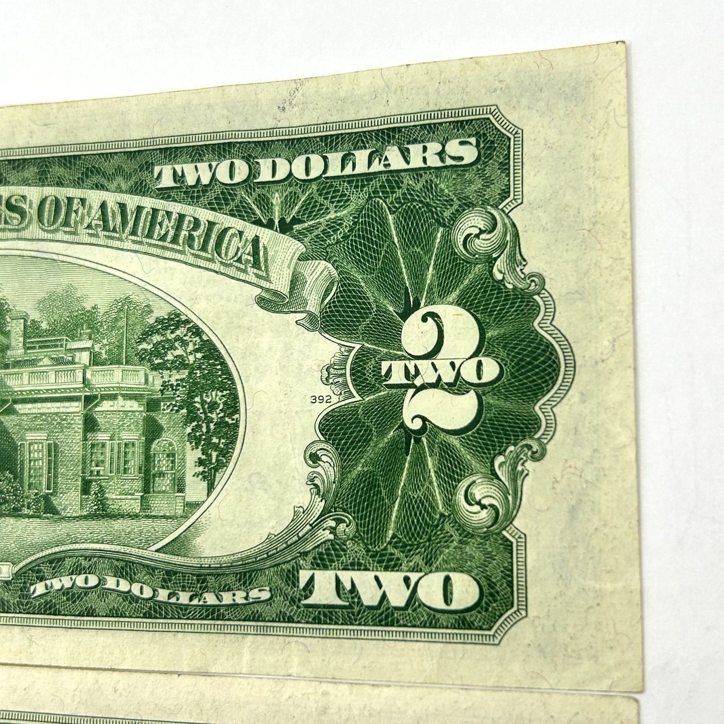 LOT OF 3 Series 1953 $2 Two Dollar Bills Red Seal - 2 Off Center Errors