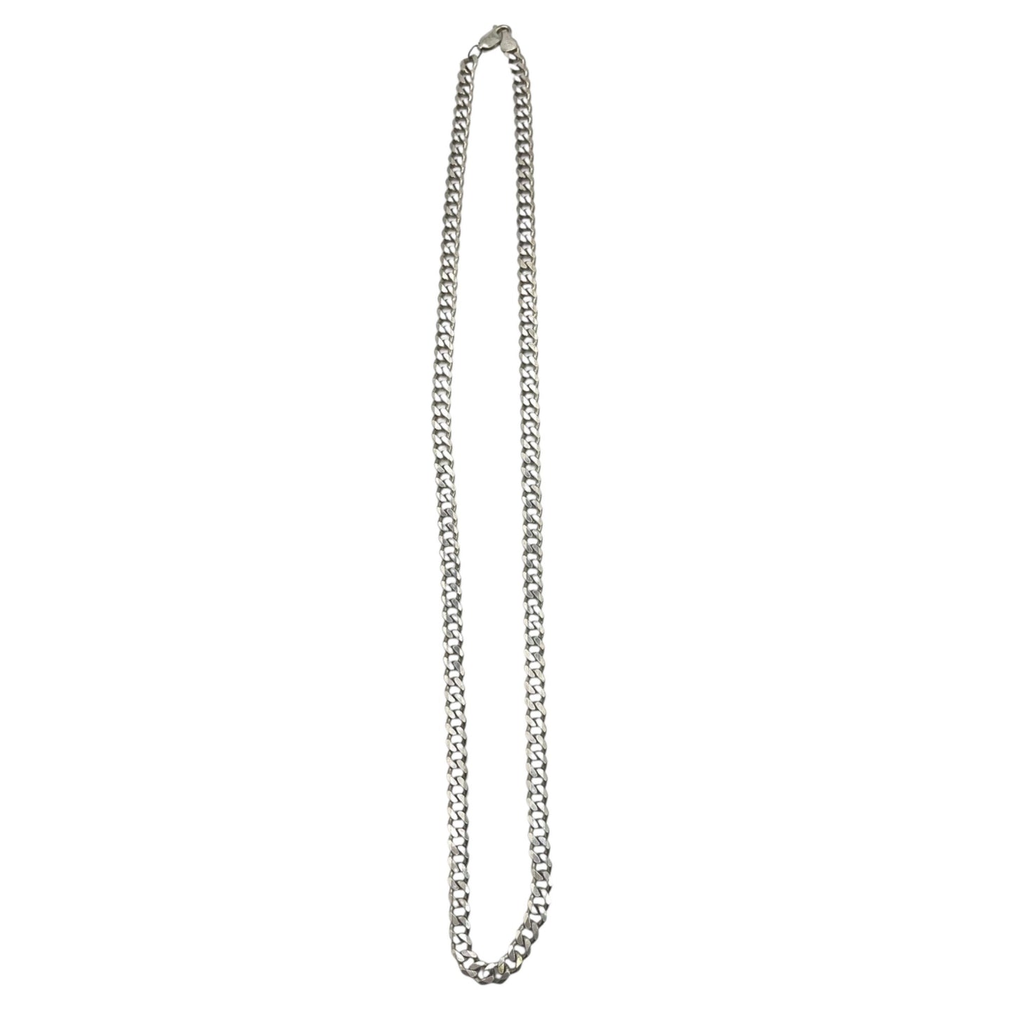 925 Italy Sterling Silver Men's Curb Chain Necklace 24 Inch 6mm Classic