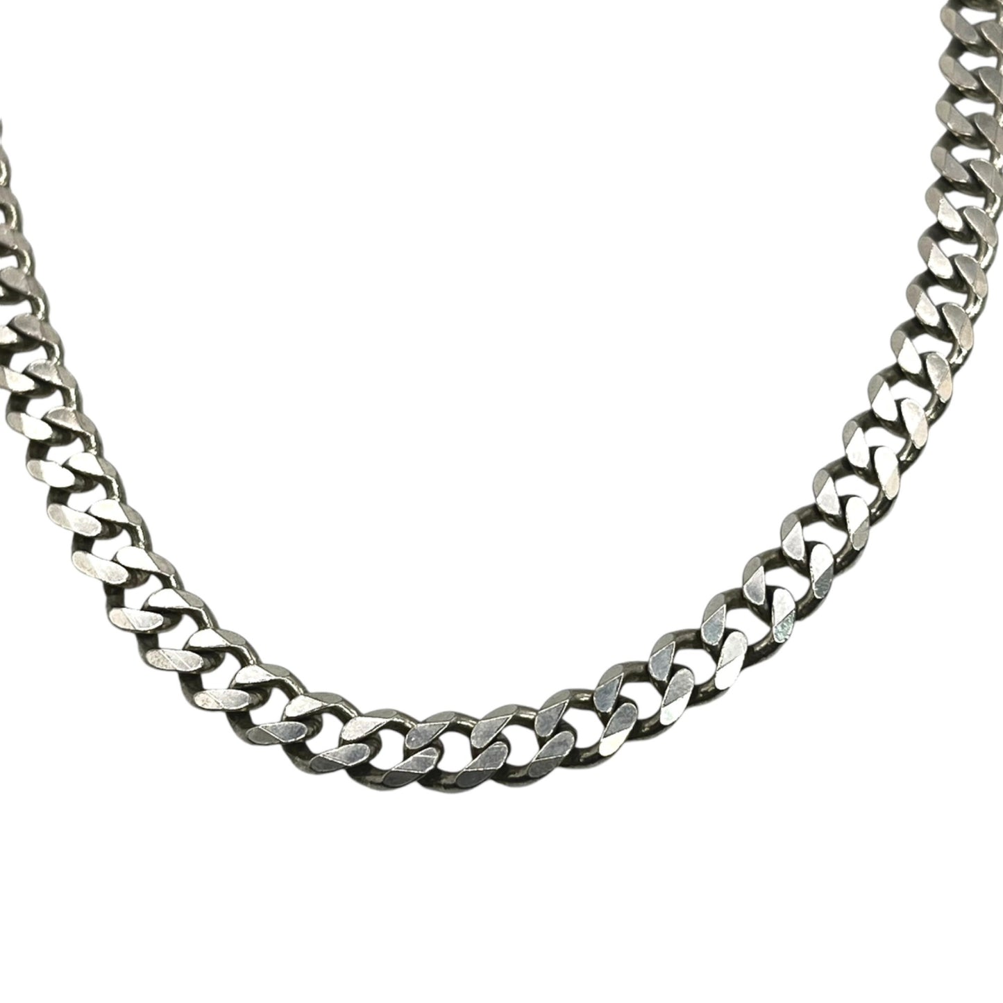 925 Italy Sterling Silver Men's Curb Chain Necklace 24 Inch 6mm Classic