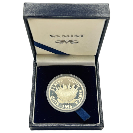 South Africa 1995 1 Rand 100 Years of Railroads Silver Proof SA MINT - No COA