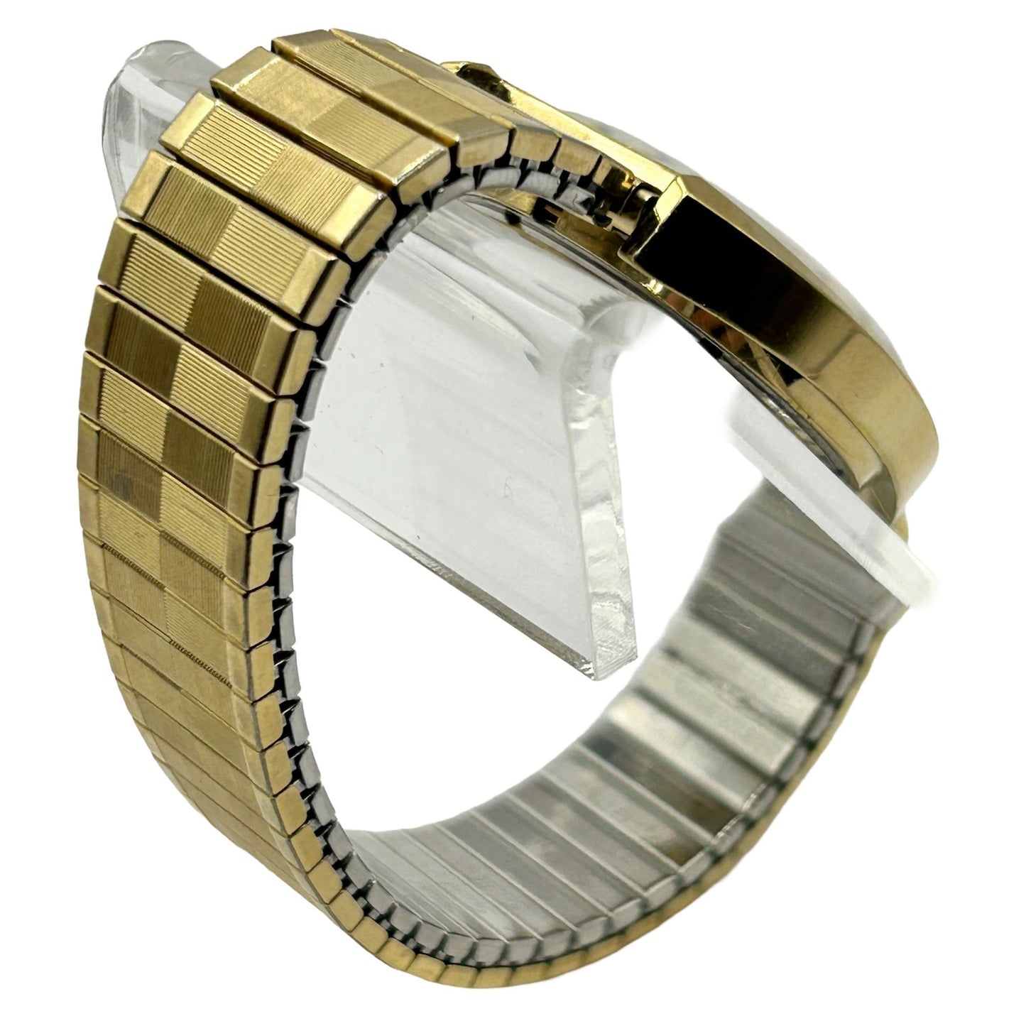 Vintage 1960s Bulova Accutron Men's Calendar Watch 10k RG/18K GF Bezel - J423861