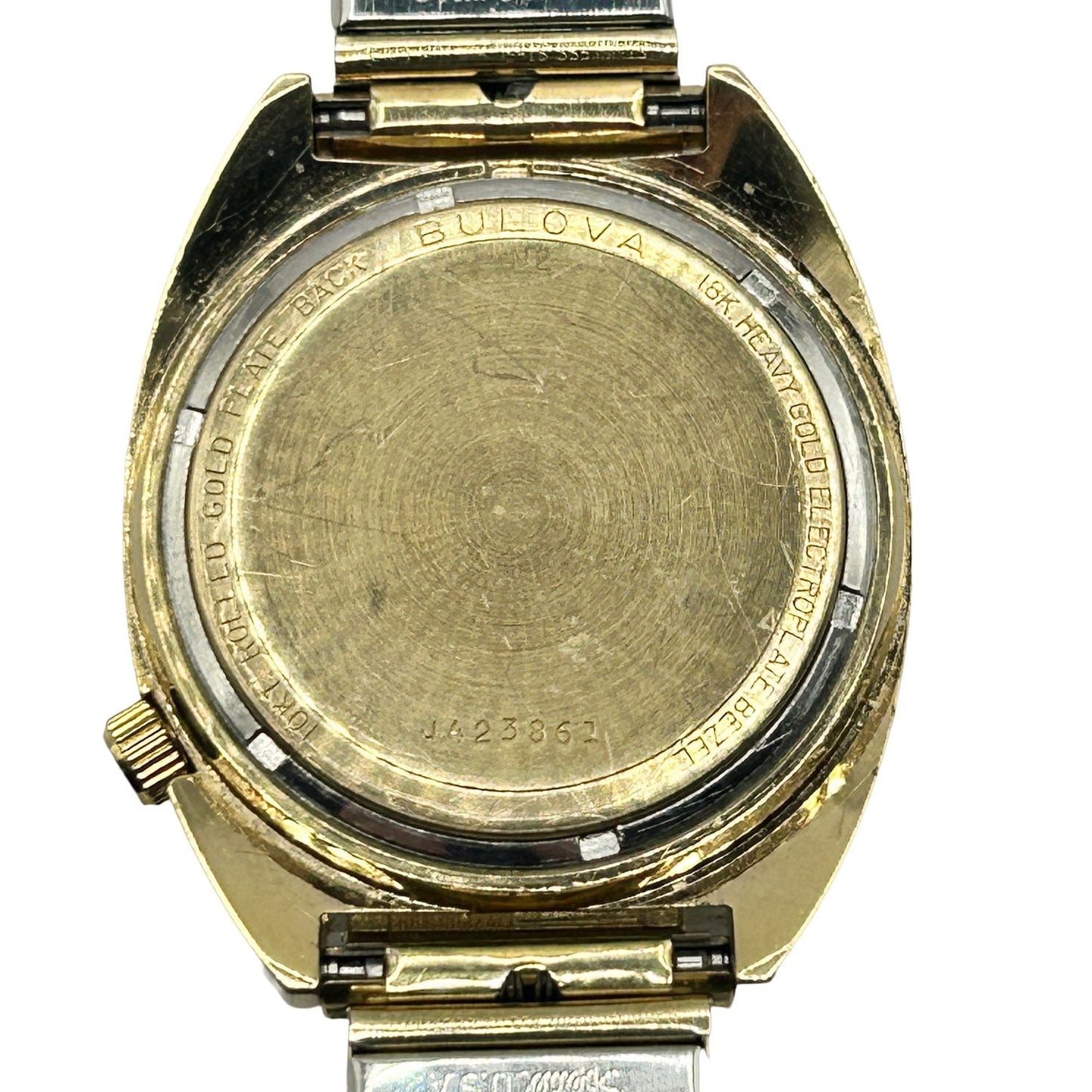 Vintage 1960s Bulova Accutron Men's Calendar Watch 10k RG/18K GF Bezel - J423861