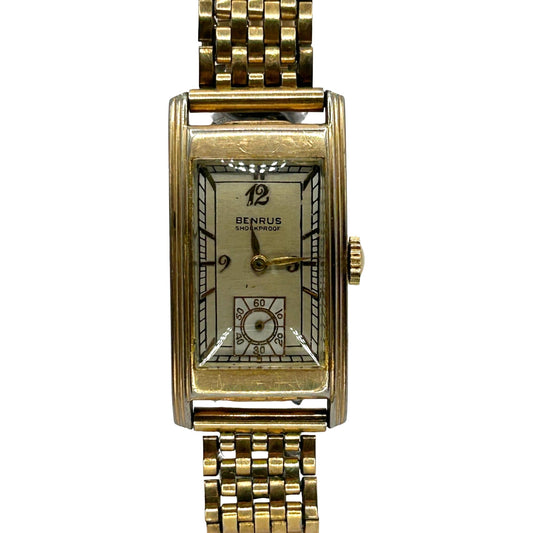 Benrus 17 Jewels Gold Plated Manual Wind Watch #2069453