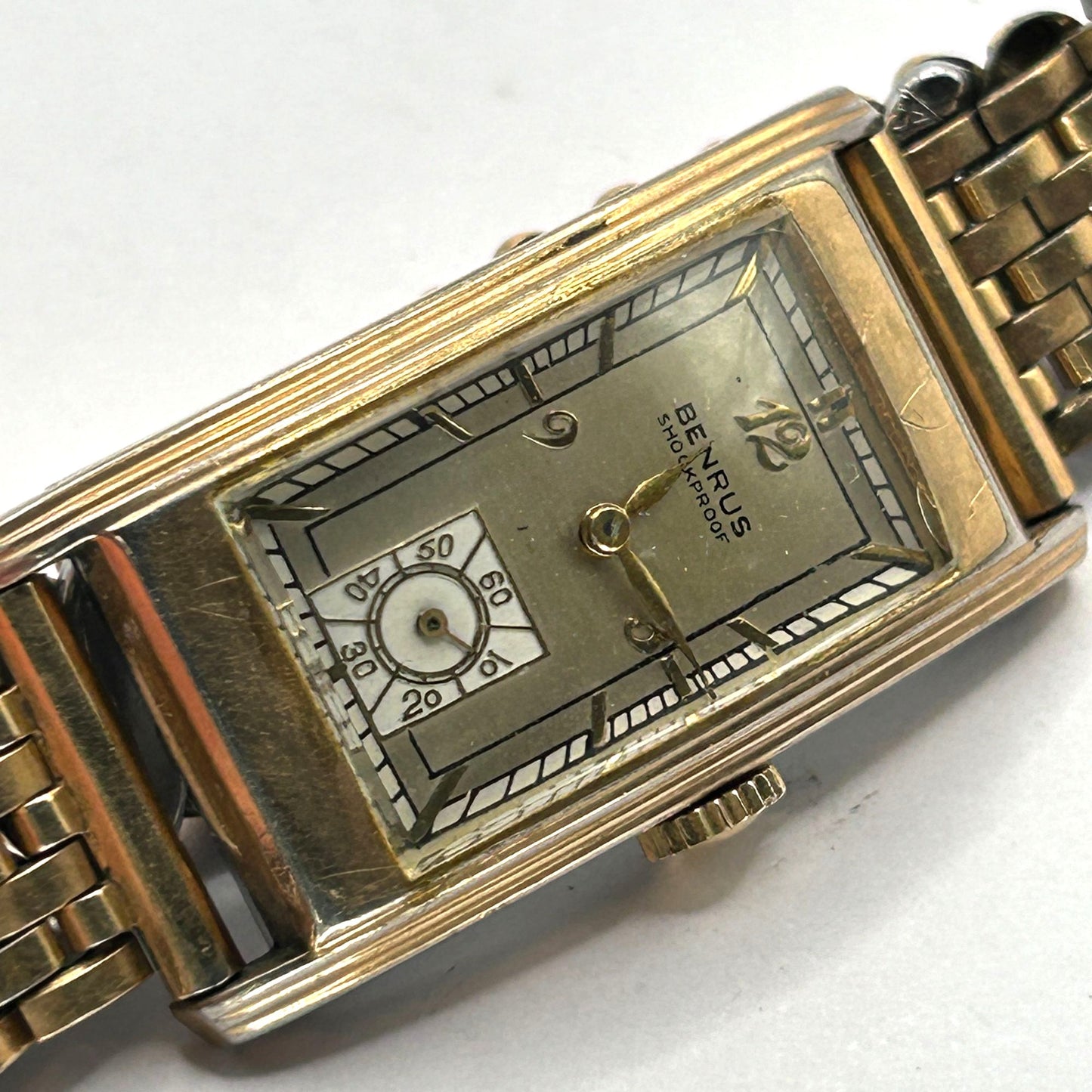 Benrus 17 Jewels Gold Plated Manual Wind Watch #2069453