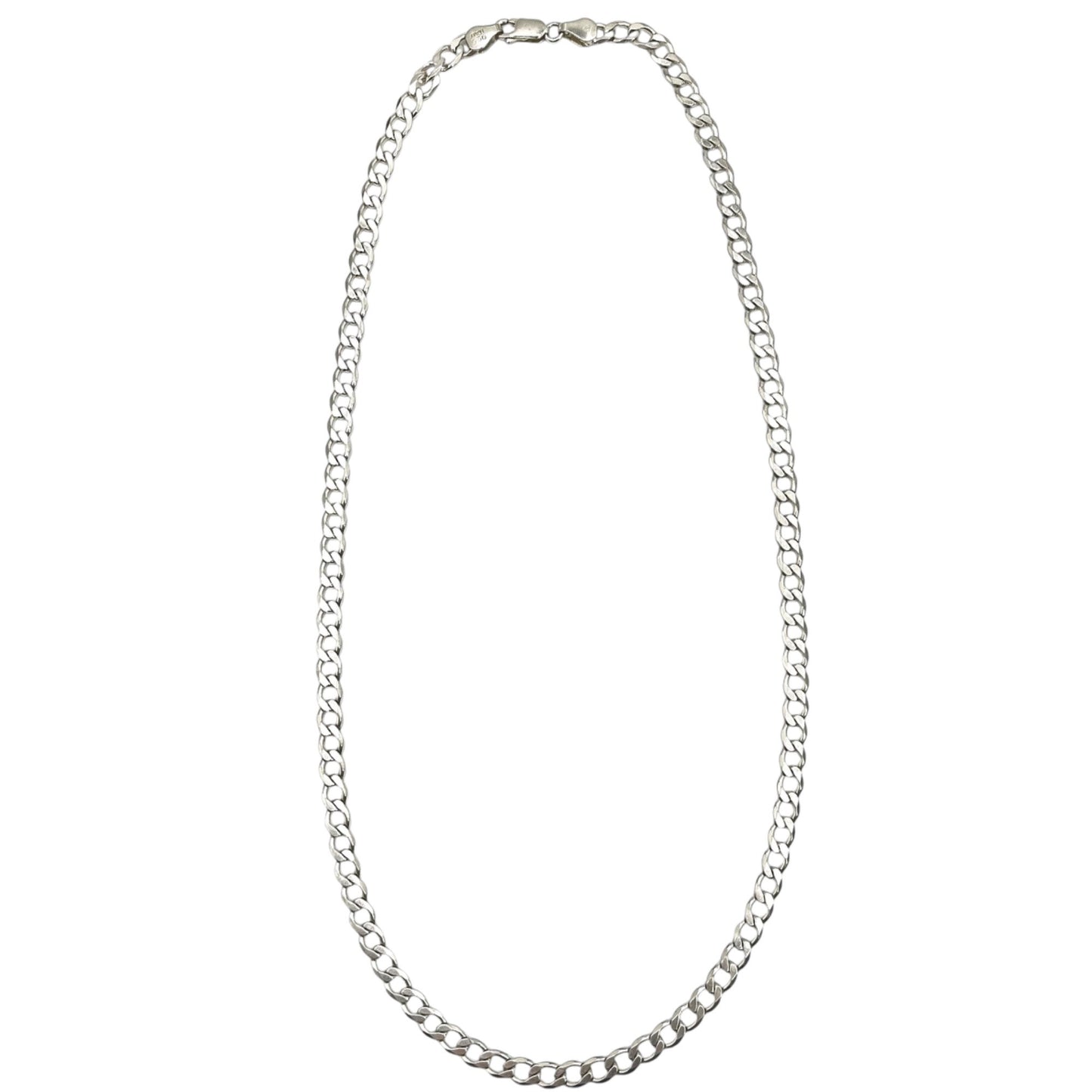 925 Italy IBB Sterling Silver Men's Curb Chain Necklace 20 Inch 5mm Classic