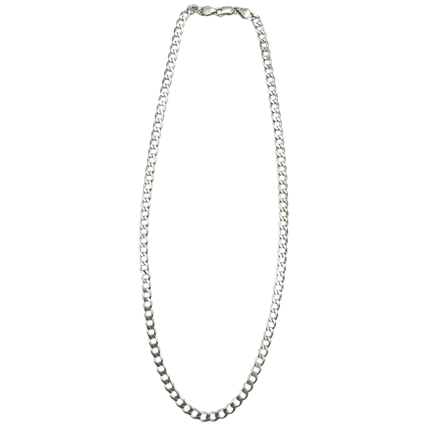 925 Italy IBB Sterling Silver Men's Curb Chain Necklace 20 Inch 5mm Classic