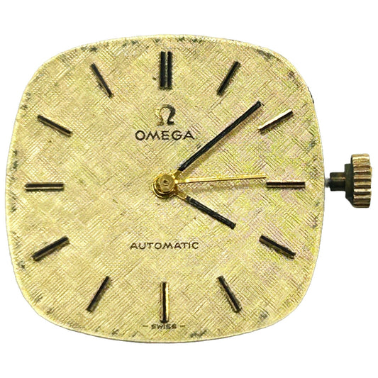 Vintage Omega Automatic Gold Linen Dial 683 - Conversion Watch Head - 0 Jewels