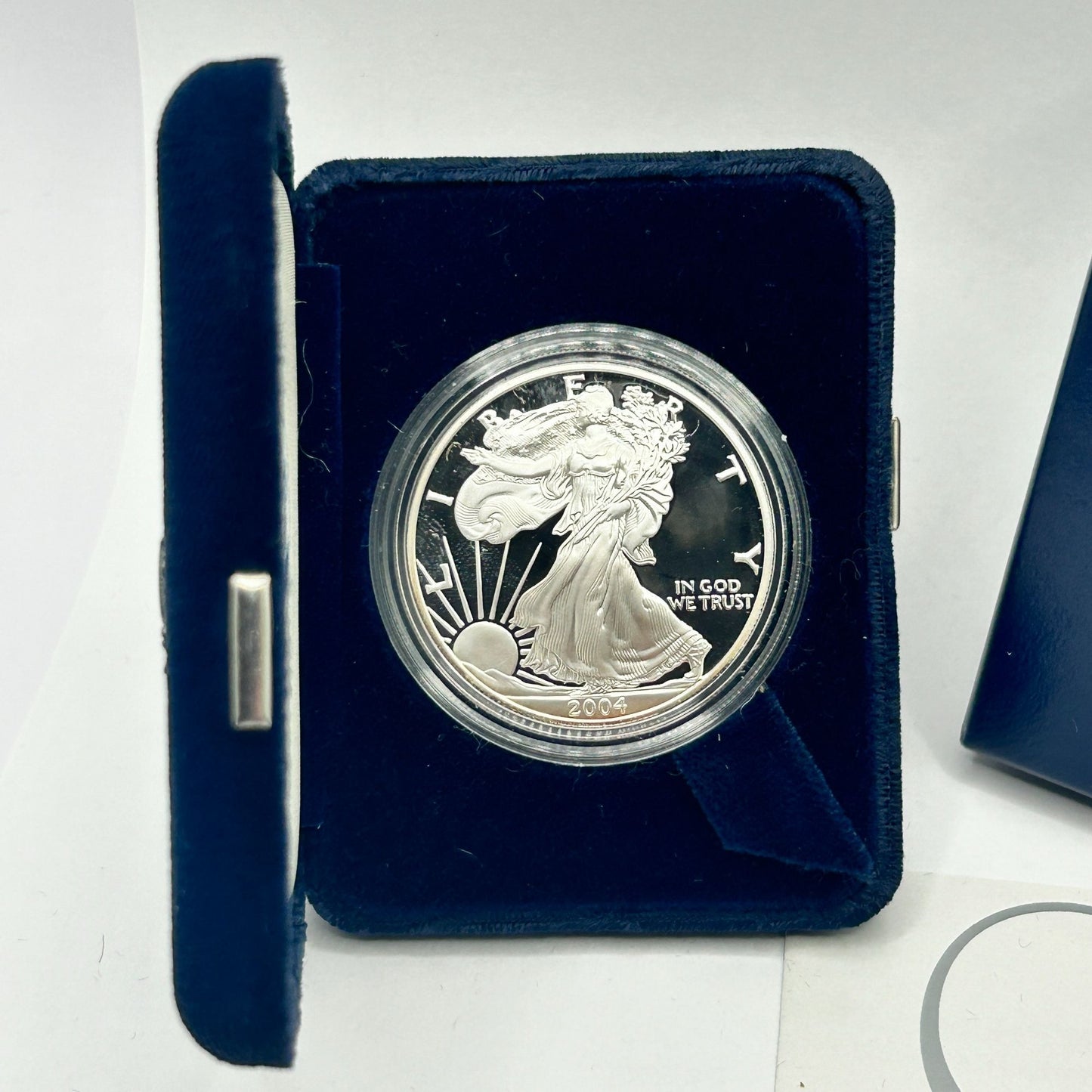 2004-W Westpoint Proof Silver American Eagle Dollar Coin OGP & COA
