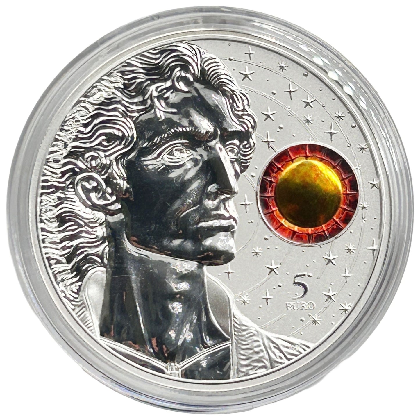 COPERNICUS 2023 5 Euro 1 oz BU Fine Silver Coin in Malta Germania Mint + COA