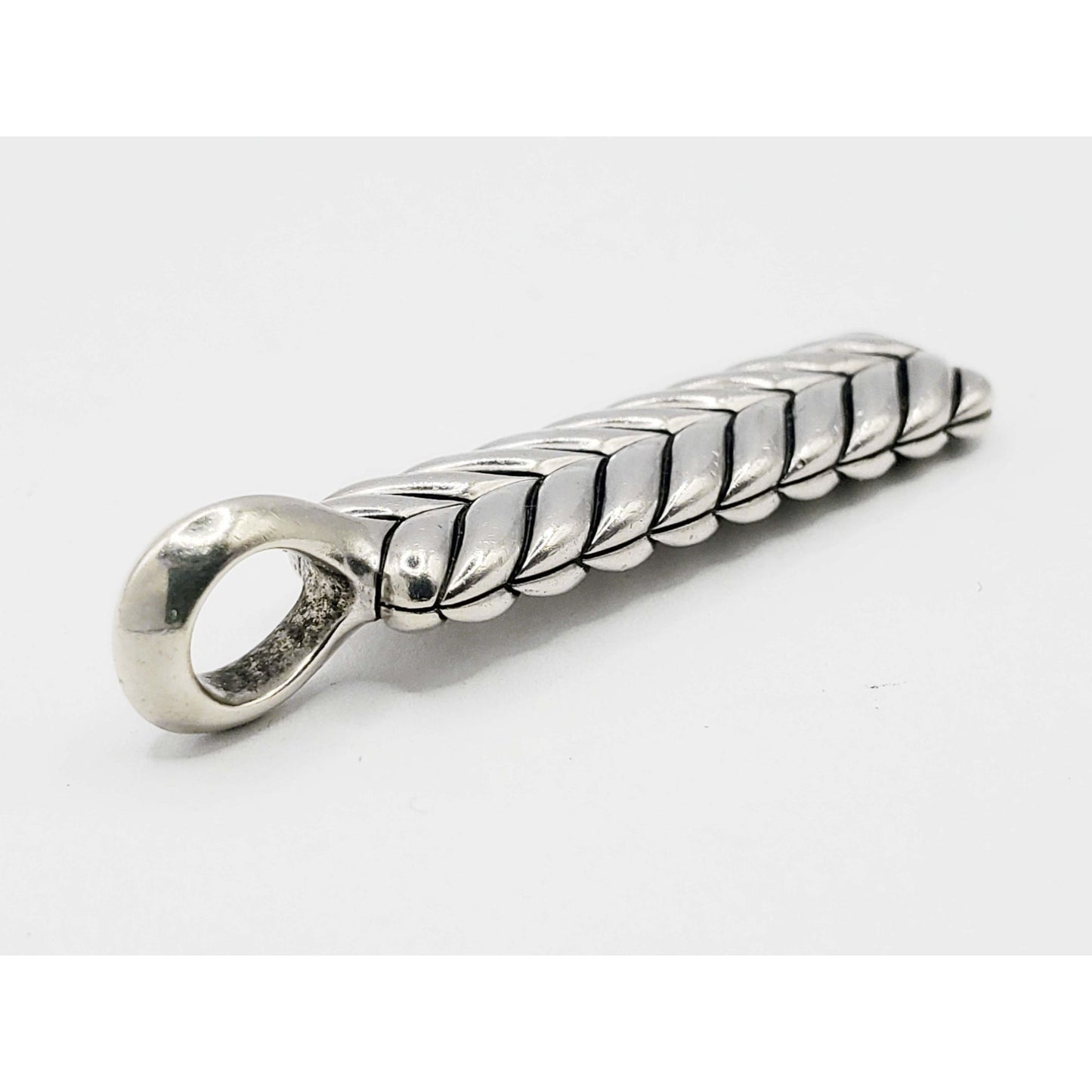 David Yurman Chevron Ingot Tag Sterling Silver