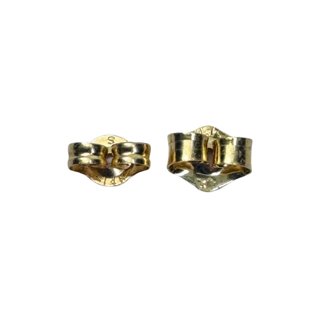 14k Gold Flower Stud Earrings