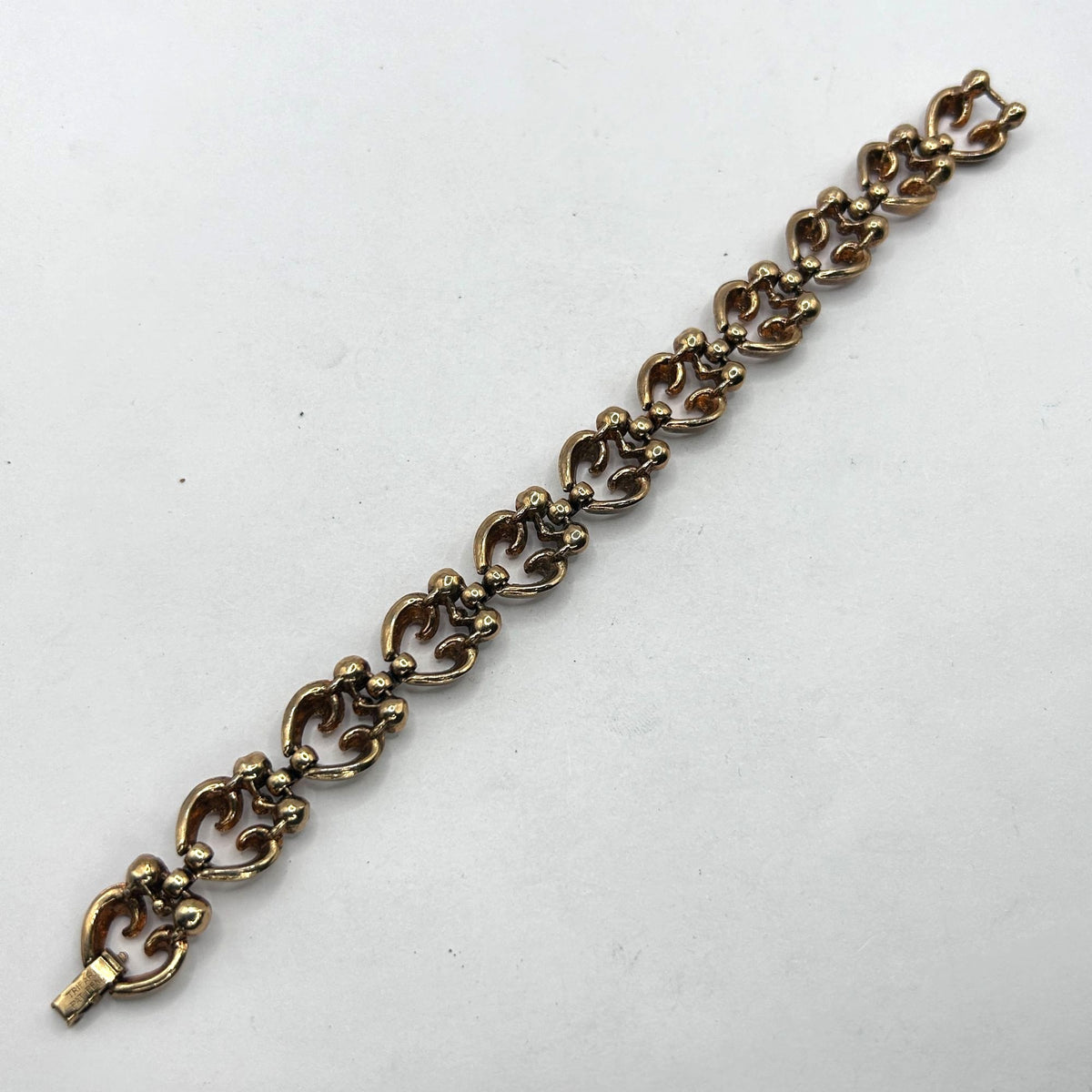 Crown Trifari 1950s Diamante Queen of Hearts Necklace & Bracelet Set