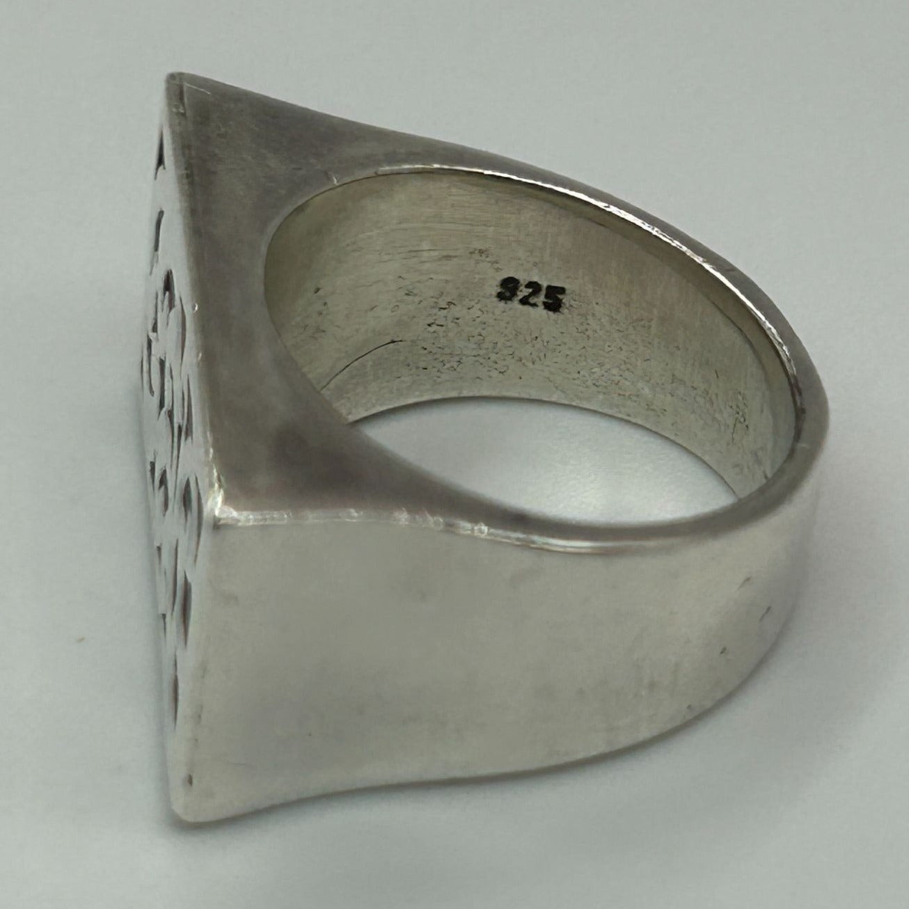 Lois Hill Scrolled Sterling Silver Chunky Ring Size 7.5