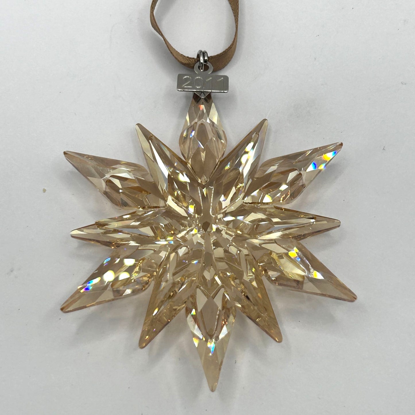 2011 Swarovski CRYSTAL SCS Annual Edition Snowflake Ornament USED ORIGINAL BOX