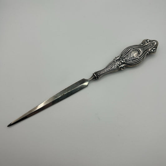 Antique Letter Opener Sterling Silver Decorative/Floral Handle