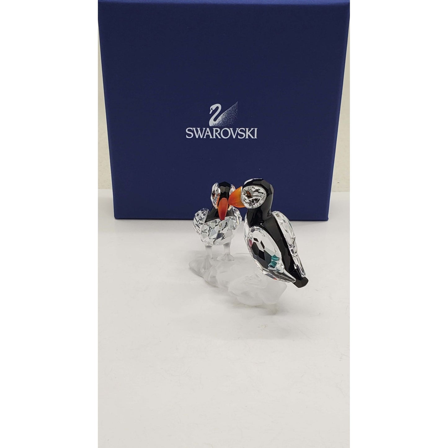 Swarovski Crystal #0261643 "Puffins" Birds with Original Box & COA