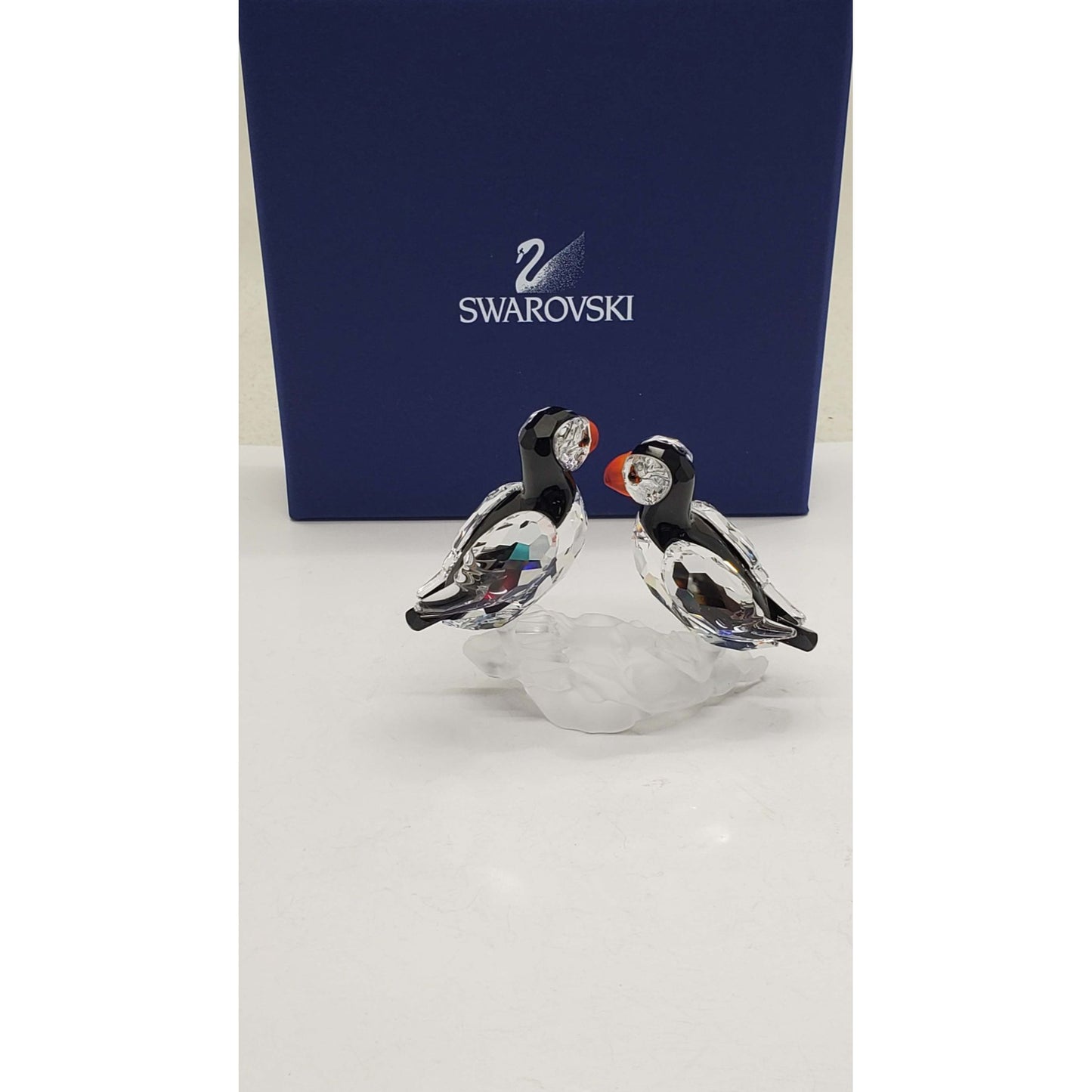Swarovski Crystal #0261643 "Puffins" Birds with Original Box & COA