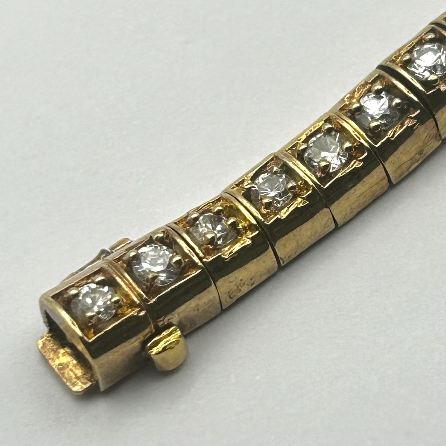 Cubic Zirconia Gemstone 925 Sterling Silver 7.25" Tennis Bracelet - 42 Stones