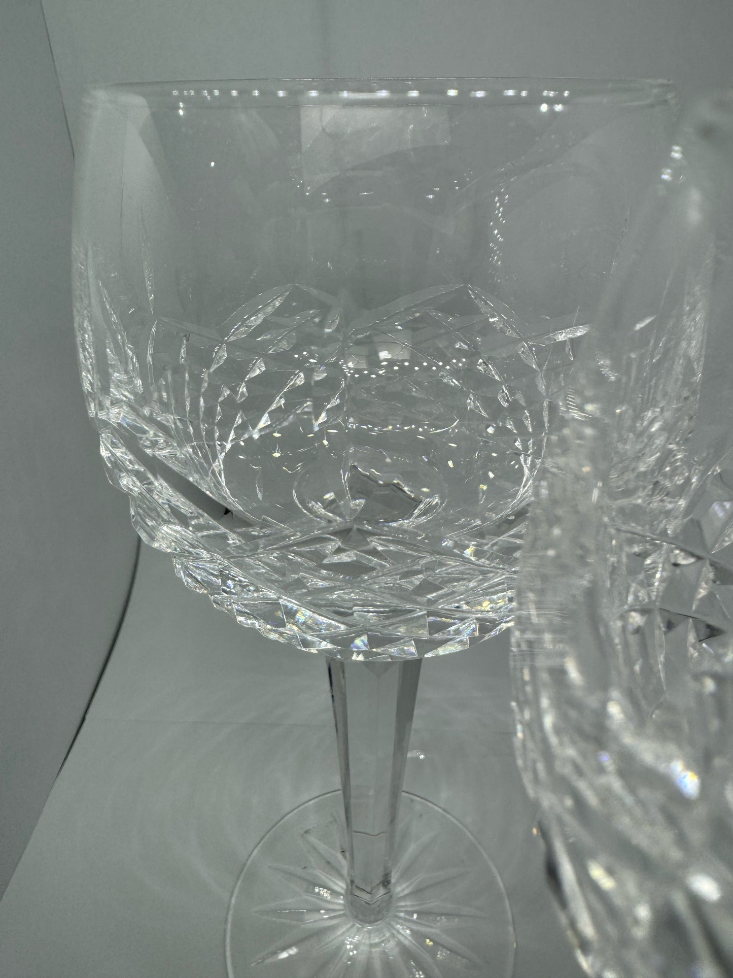 3 Waterford Crystal Colleen Hock Wine Glasses
