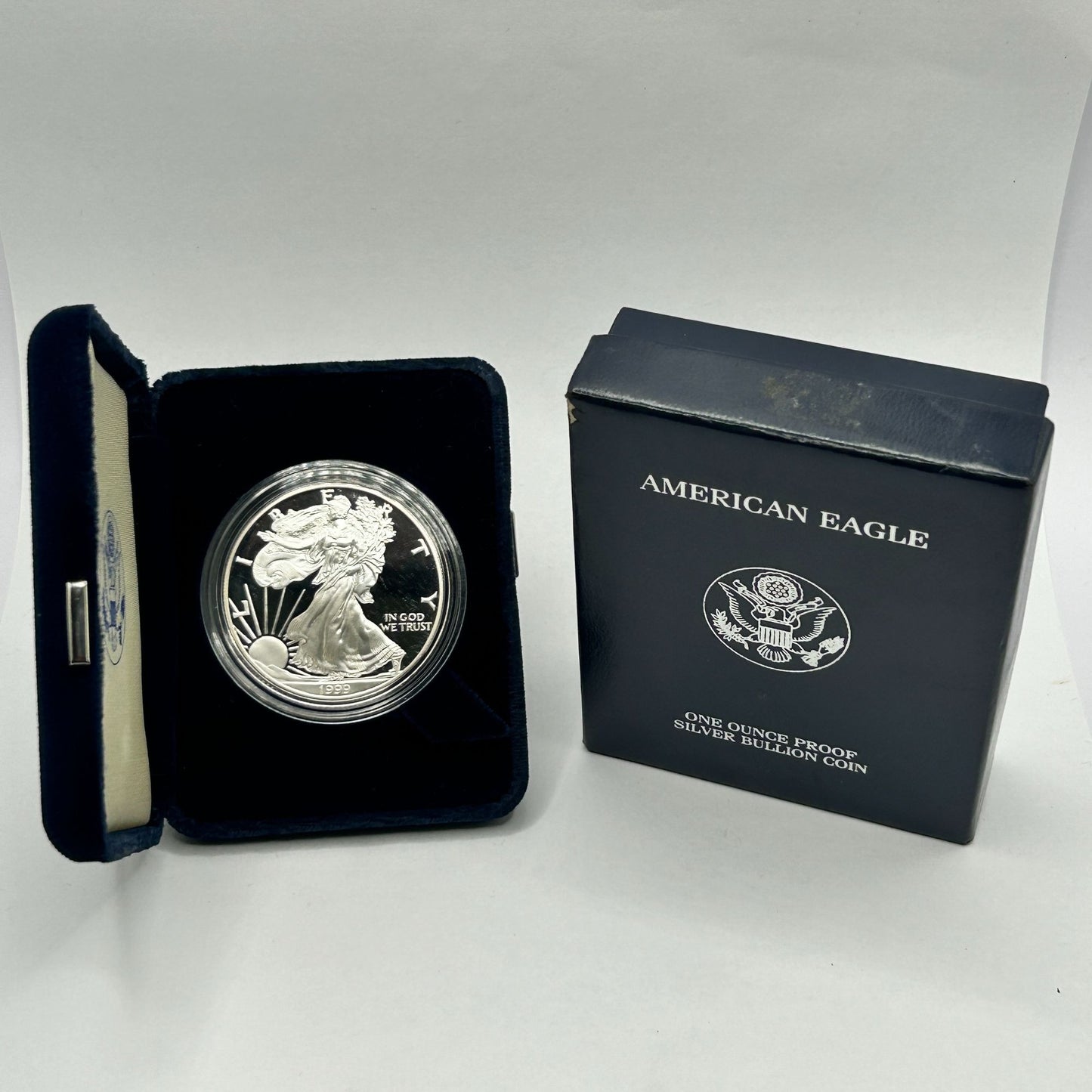 1999 Proof Silver American Eagle Dollar Coin OGP (NO COA)