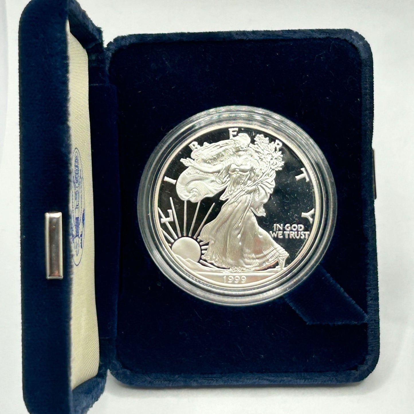1999 Proof Silver American Eagle Dollar Coin OGP (NO COA)