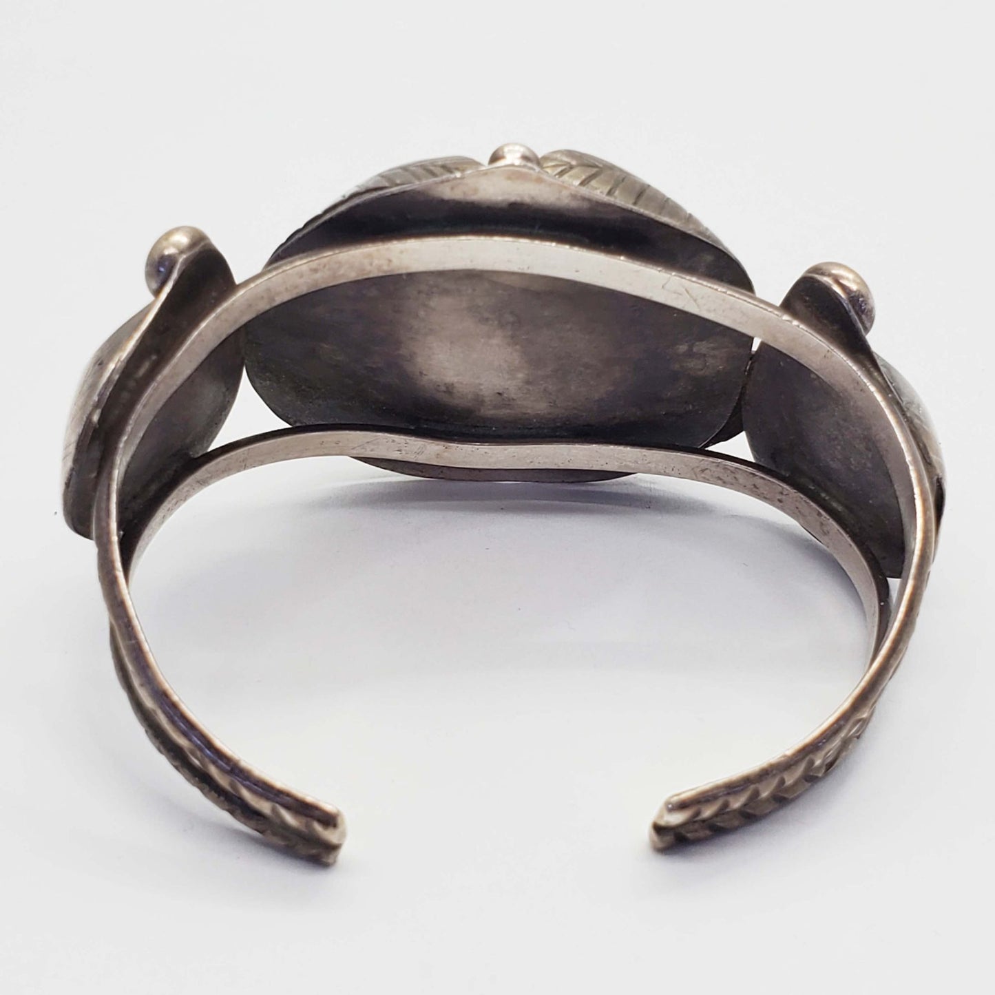 Southwestern Turquoise Sterling Silver Cuff Bracelet 76.5 Grams