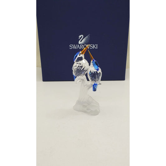Swarovski Crystal #0623323 "Malachite Kingfisher" Birds with Original Box & COA