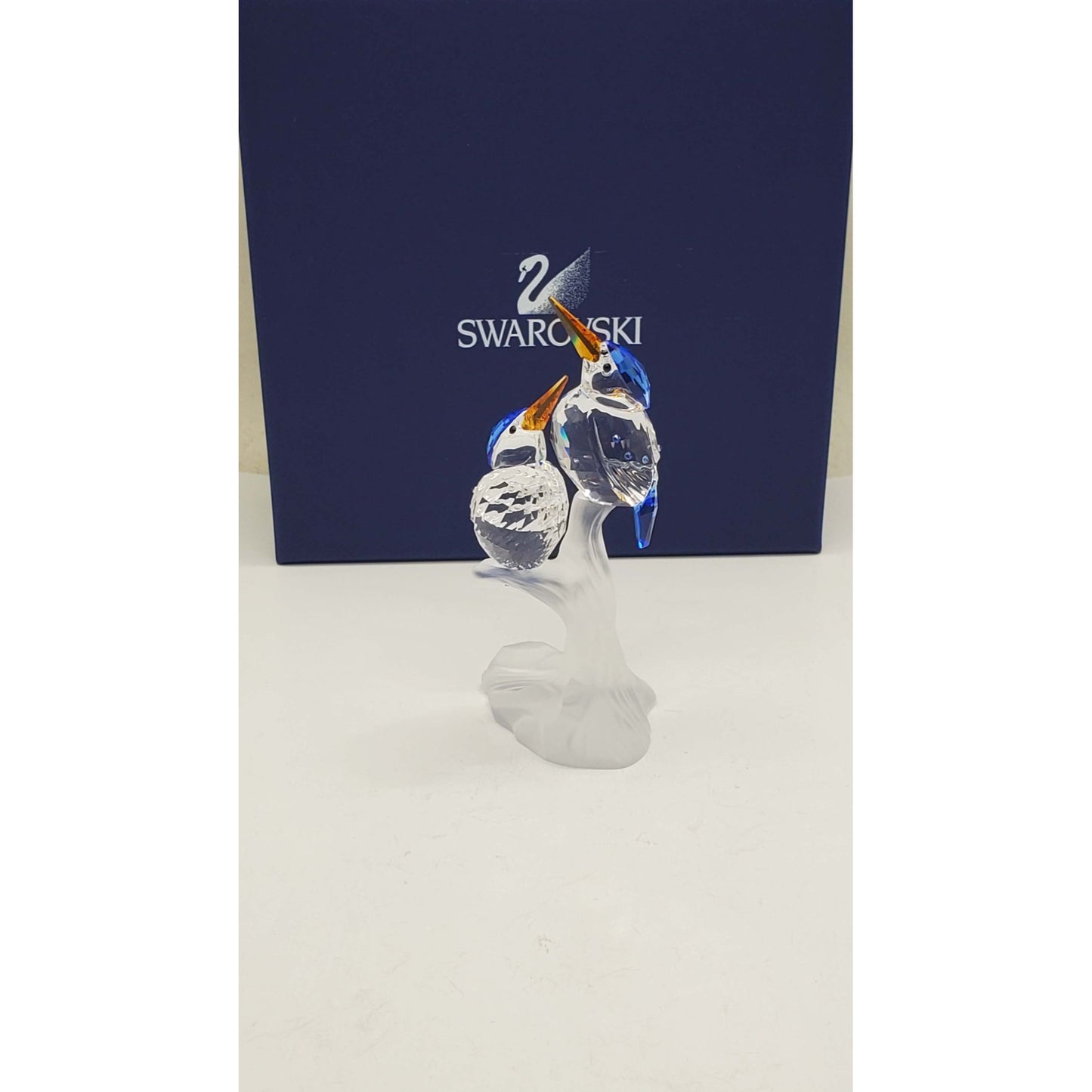 Swarovski Crystal #0623323 "Malachite Kingfisher" Birds with Original Box & COA