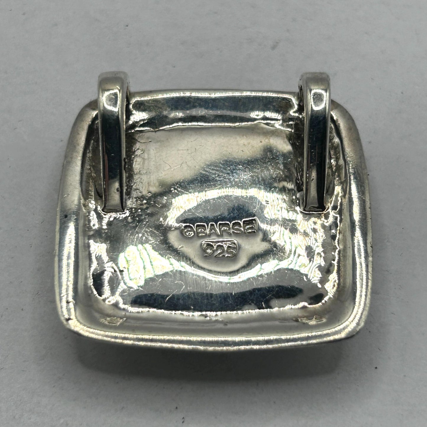 Barse 925 Sterling Silver Turquoise Necklace Pendant & Drop Earrings Set