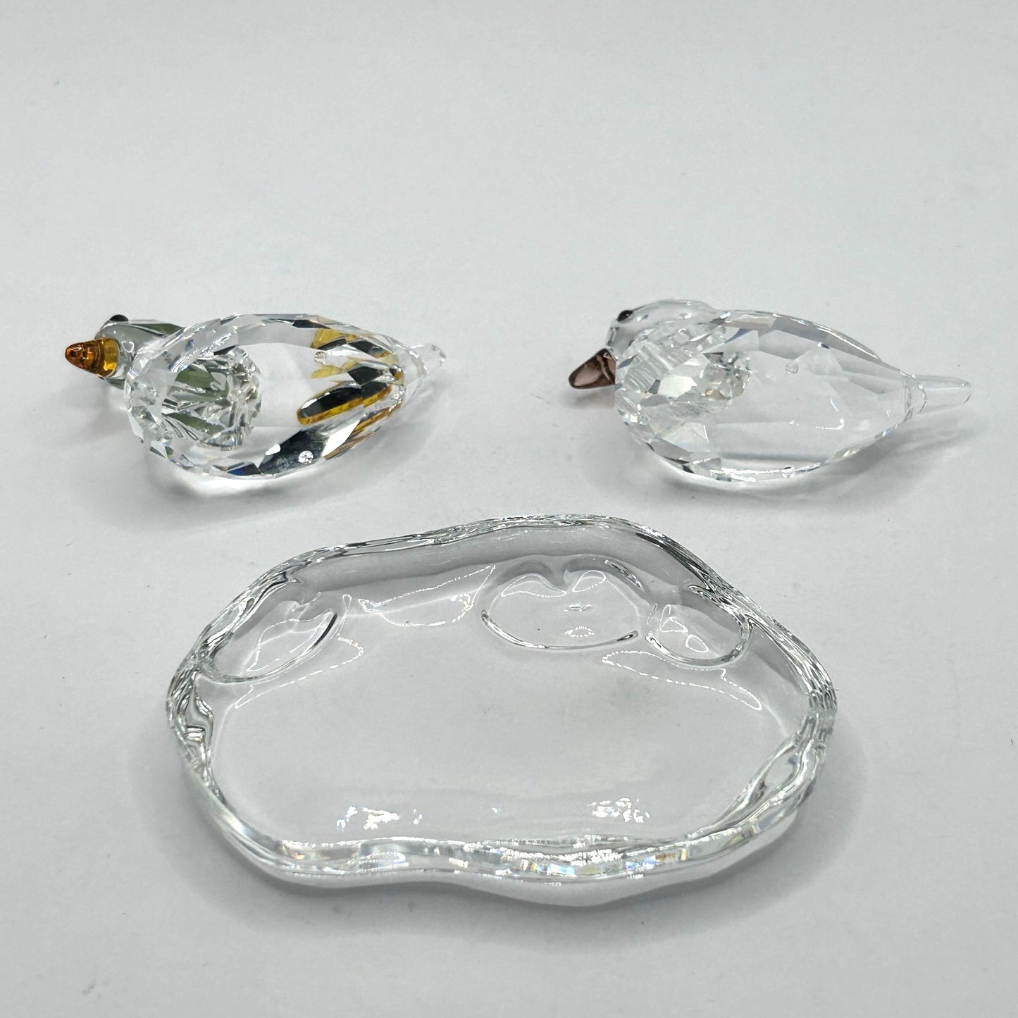 Swarovski Crystal 858736 Mandarin Ducks on Pond w 1 Box & COA - No Stickers