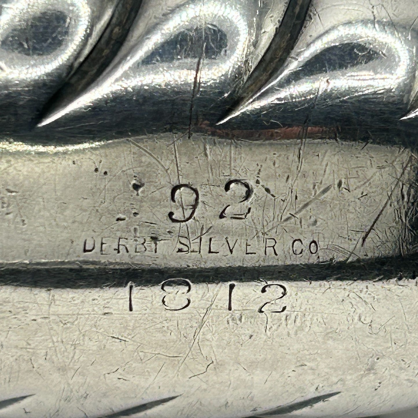 Antique Derby Silver Co. Silver Plate Flask with Original Screw Off Cap and Lid