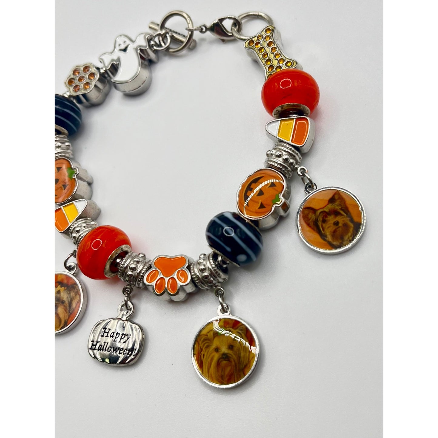 Willabee & Ward Yorkie Dog Lover Charm Bracelet October Base Metal Fall