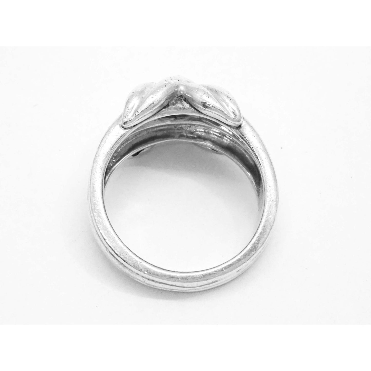 Vintage Tiffany & Co Signature X Kiss Ring Sterling Silver Size 7.75