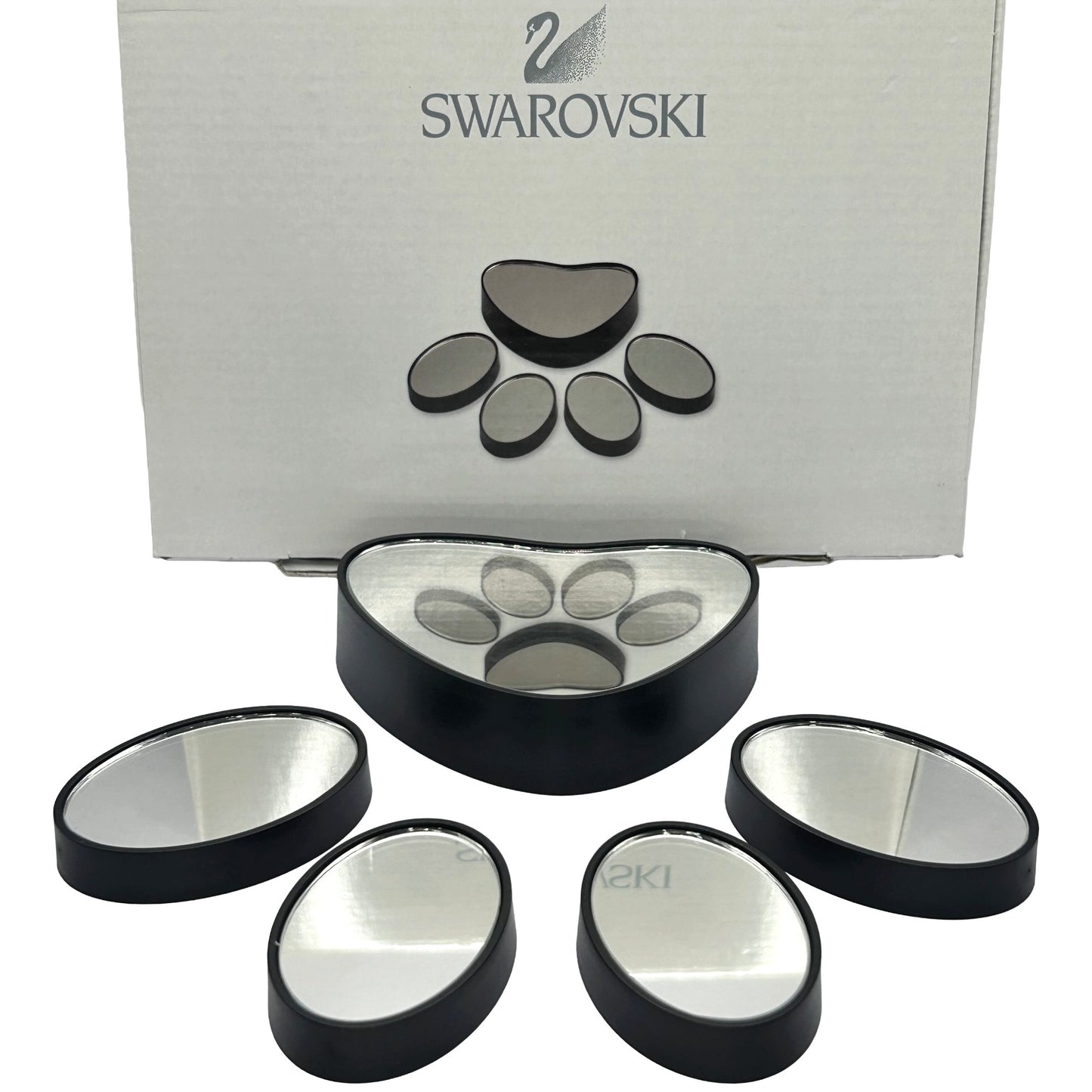 Swarovski Crystal 1096847 Disney Lady & The Tramp Paw Print Display in Box + COA