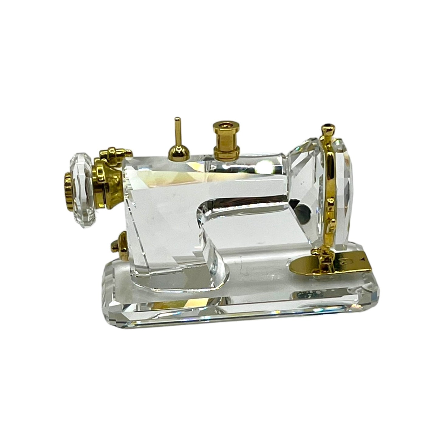 Vintage Swarovski Crystal Memories Classics Sewing Machine Gold Tone 235901