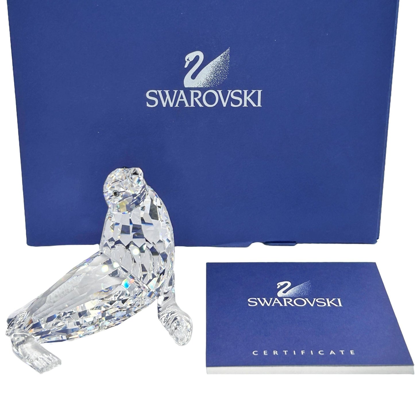 Swarovski Crystal 679592 Mother Sea Lion In Box With Certificate
