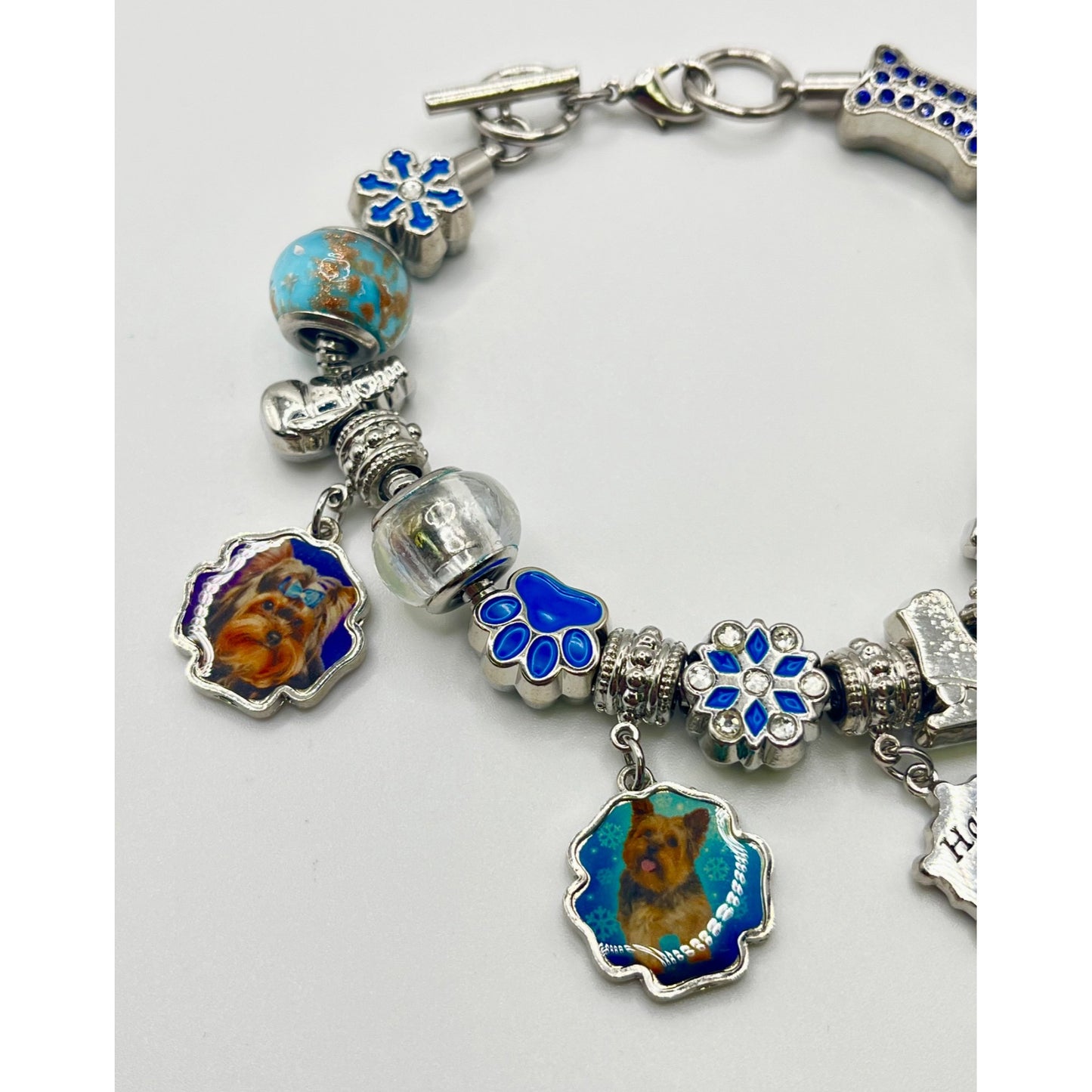 Willabee & Ward Yorkie Dog Lover Charm Bracelet January Base Metal Winter