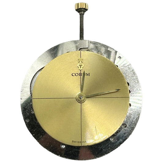 Corum Manual Wind Mechanical Watch Movement + Dial - 17 Jewels - WORKING
