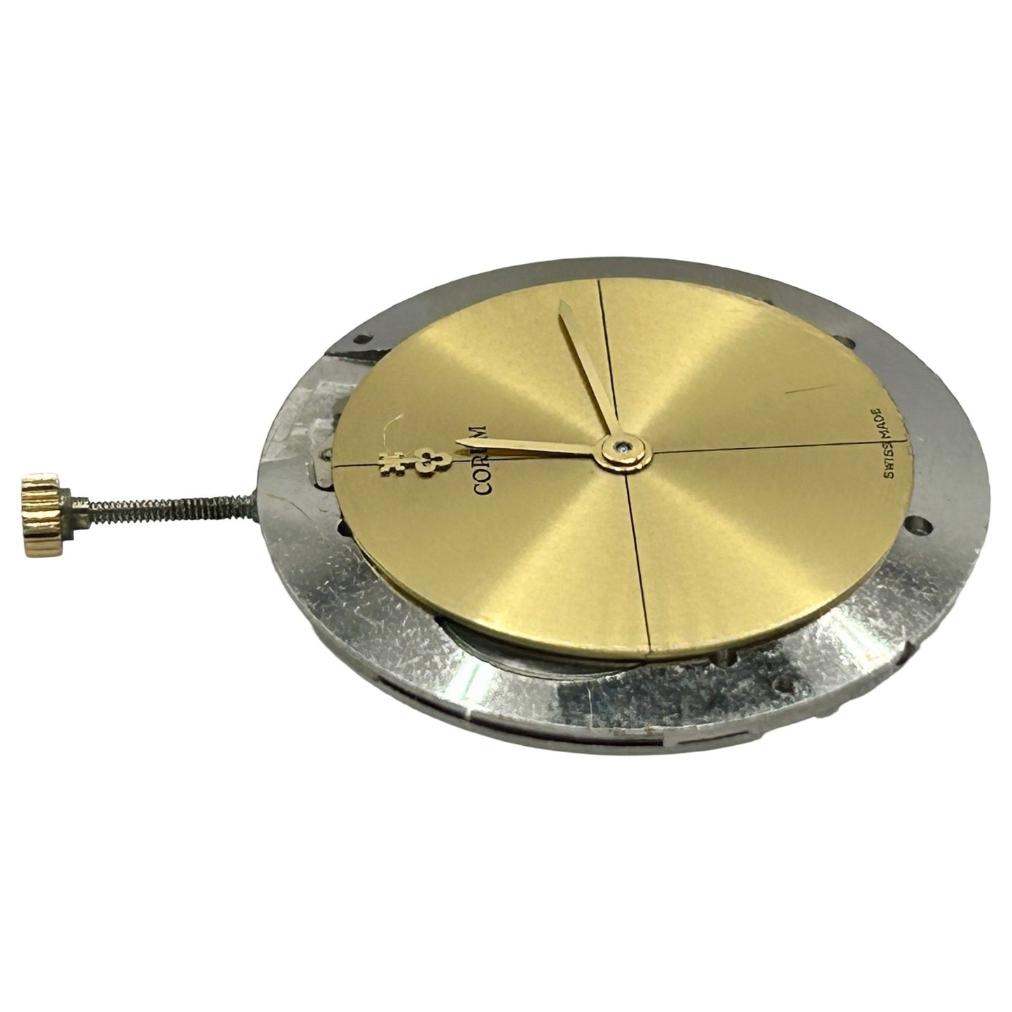 Corum Manual Wind Mechanical Watch Movement + Dial - 17 Jewels - WORKING