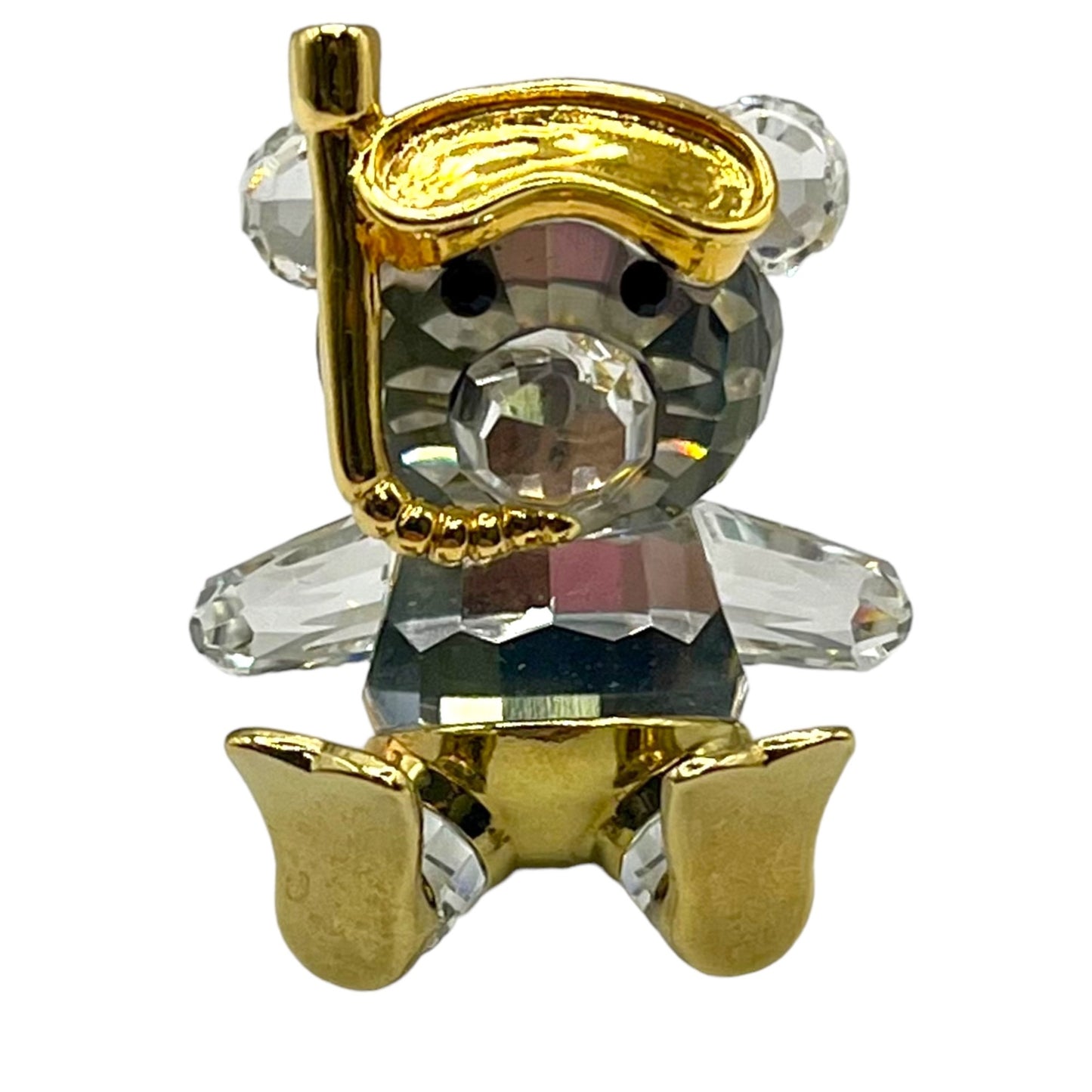 Vintage Swarovski Crystal Memories Accessories Diver Teddy Bear Brooch 220119