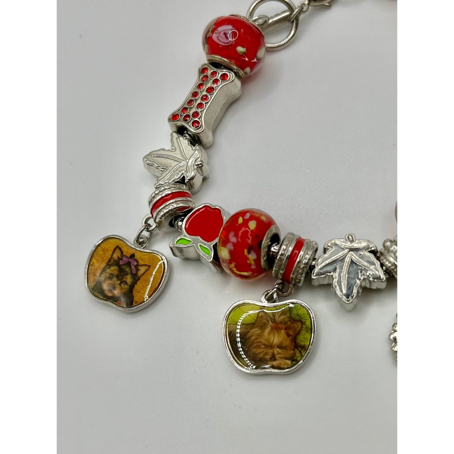 Willabee & Ward Yorkie Dog Lover Charm Bracelet September Base Metal