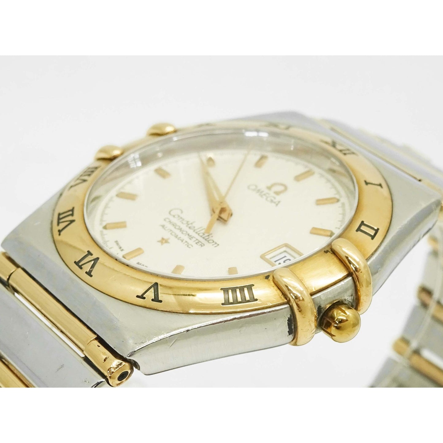 Omega Constellation 1302.3 Automatic Chronometer Watch 18k Gold & Stainless Steel