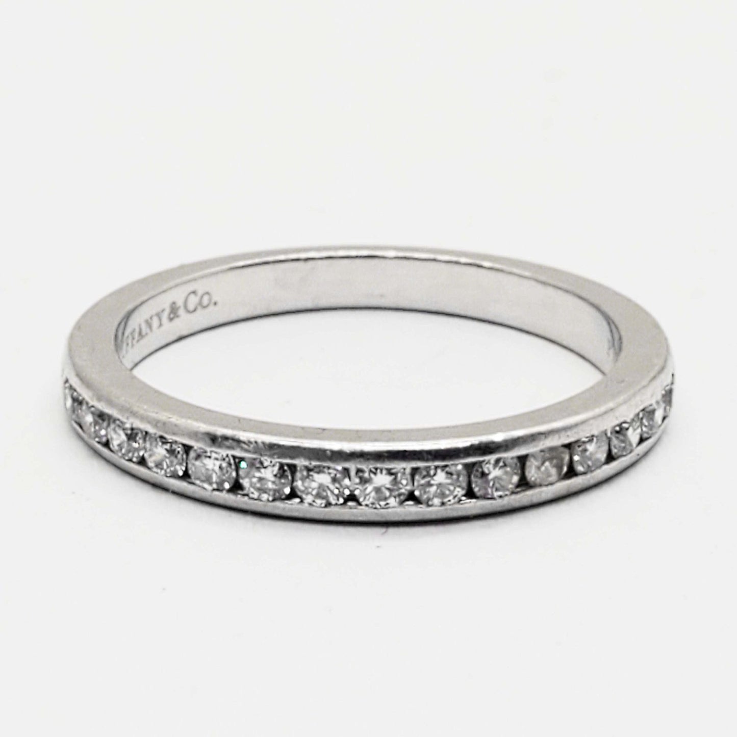 Tiffany & Co Tiffany Setting 0.21 ctw Diamond Wedding Band Platinum Size 5.5