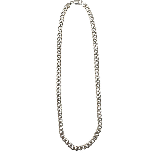 925 Sterling Silver Men's Curb Chain Necklace 20 Inch 6mm Classic