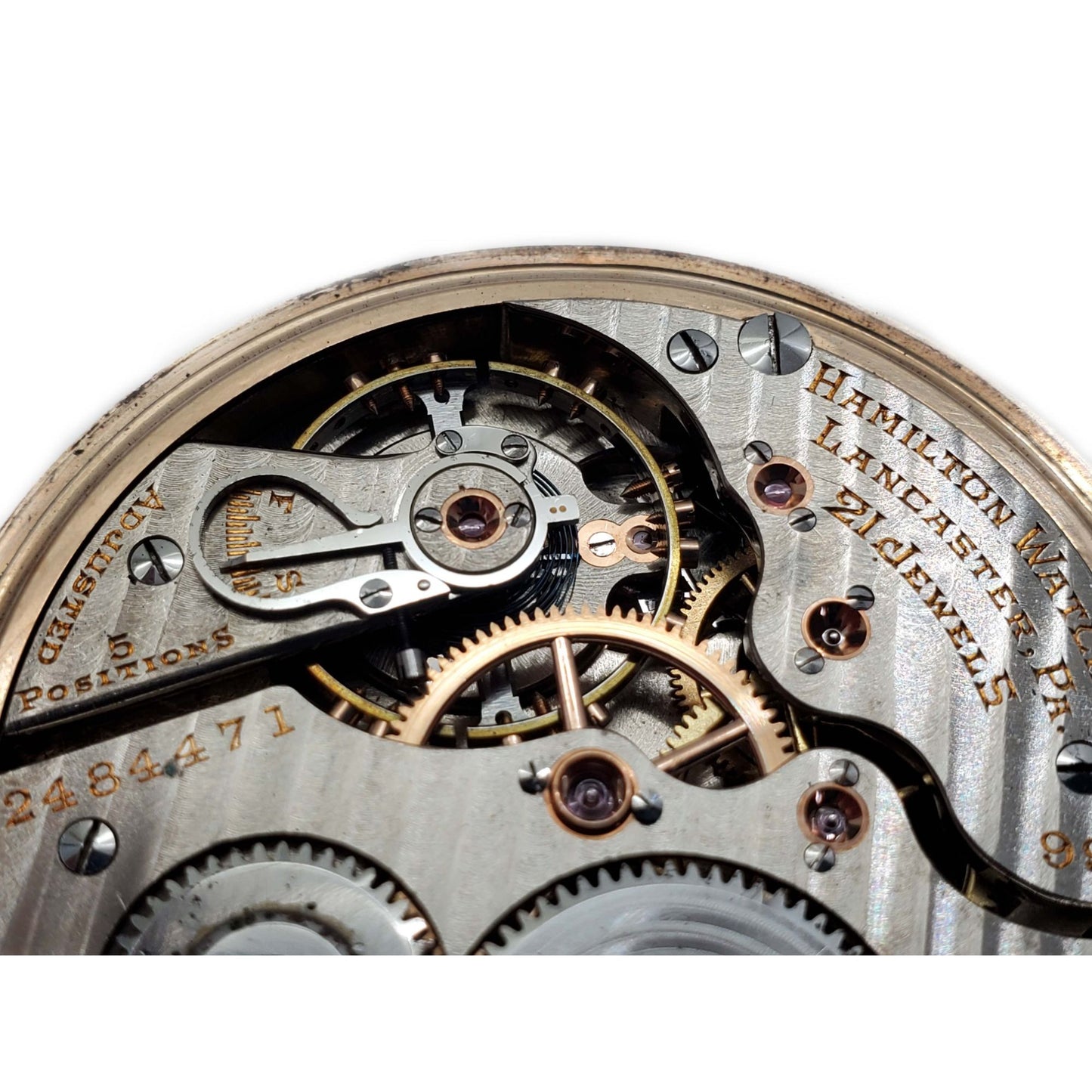 Vintage Hamilton 992 Double Roller Pocket Watch 16s 21 Jewels 10k Gold Filled
