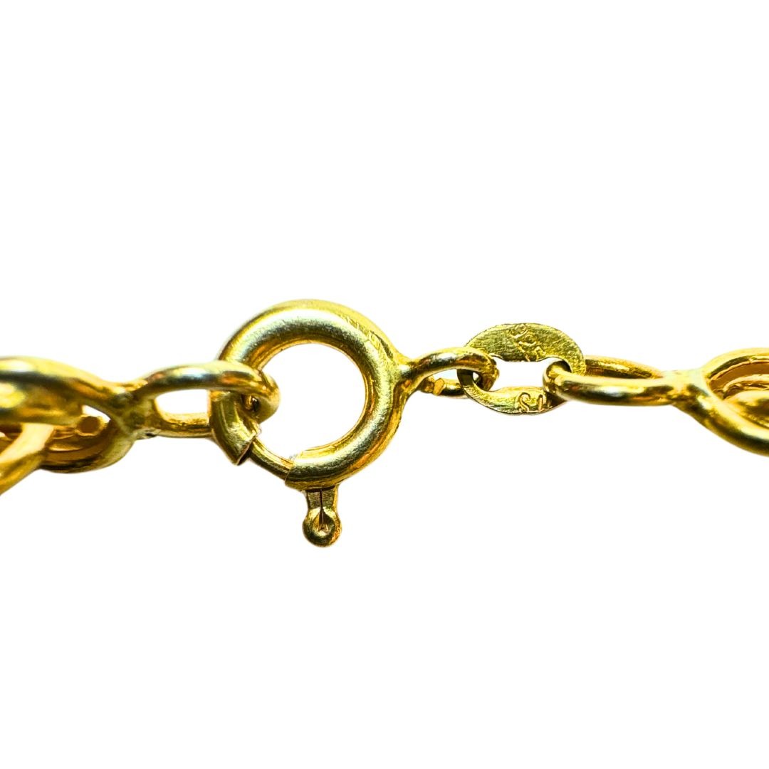 Gold Vermeil Rope Chain SS Italy