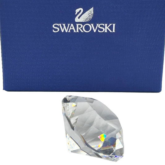 Swarovski Crystal Society A 9100 NR 000 325 Round Diamond Paperweight In Box