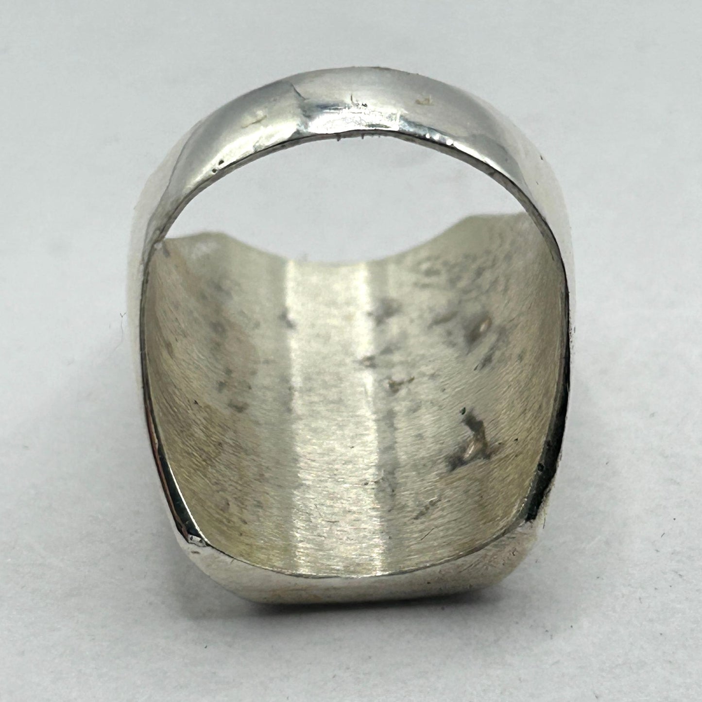 Handmade 925 Sterling Silver Southwestern Style Ring - Unknown Designer, Size 11