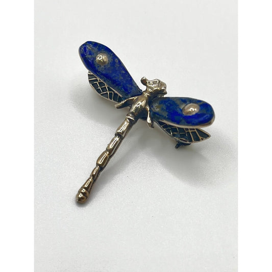 Manuel Porcayo Figueroa 925 Sterling Silver Hecho a Mano Dragonfly Brooch Pin