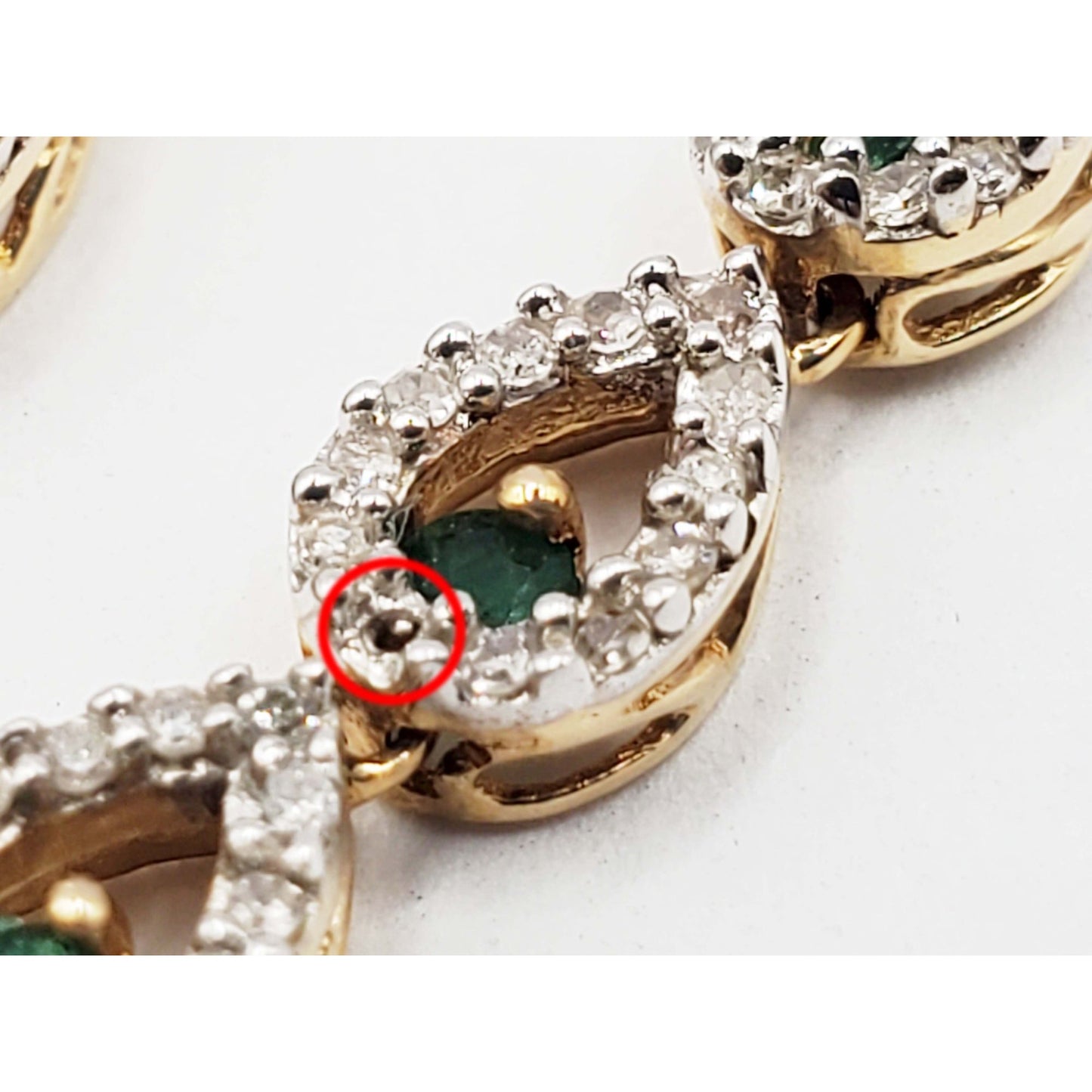 Natural Emerald & Diamond Chandelier Style Dangle Earrings 14k Gold